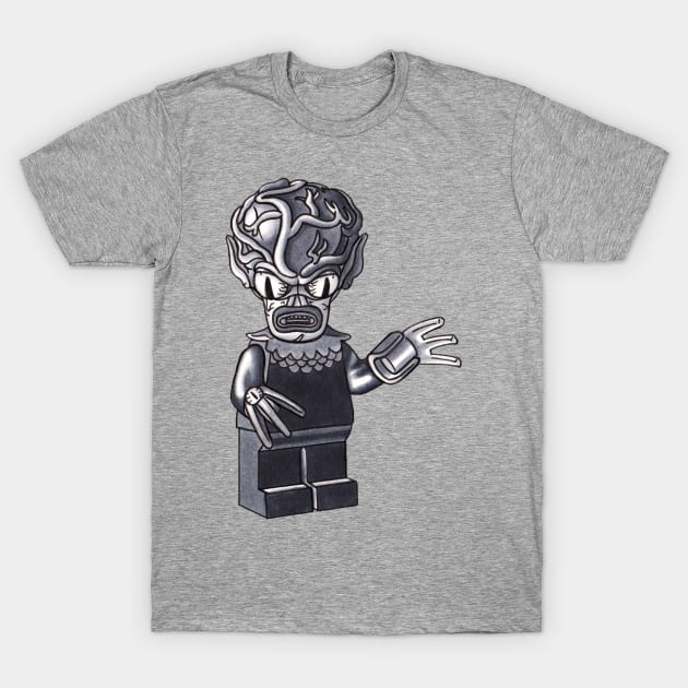 Saucer Man Minifigure T-Shirt by schultzstudio